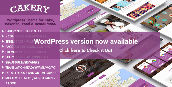 Cakery - Cake and Bakery HTML Template - 1