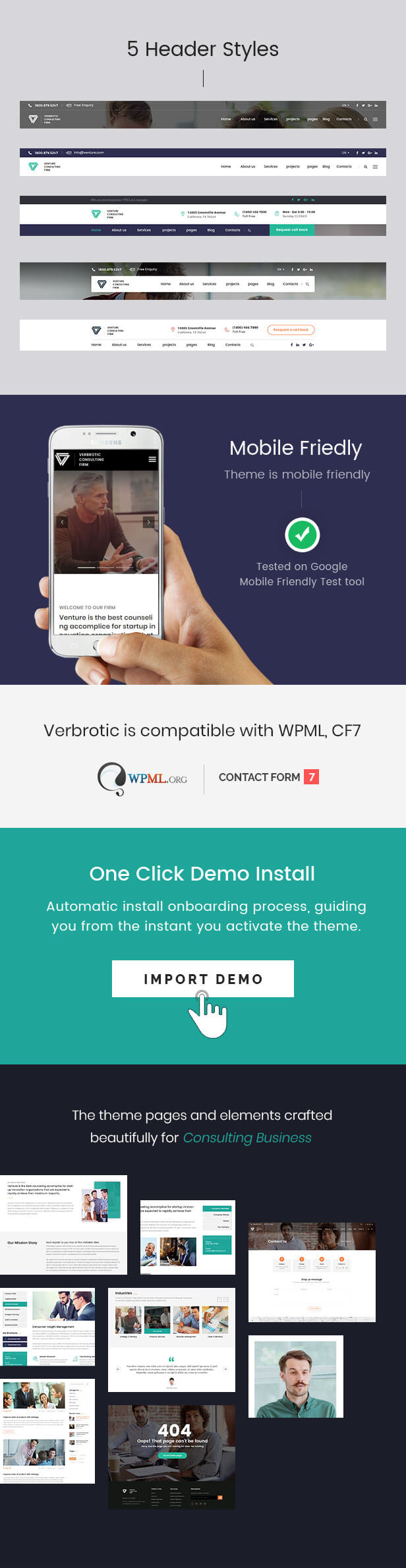 Verbrotic : Business Consulting WordPress Theme - 3