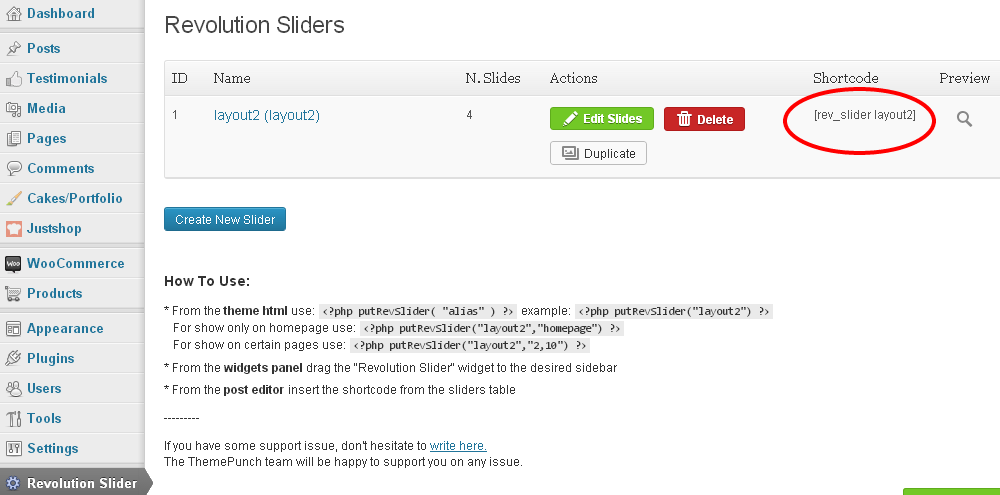 revslider-shortcode